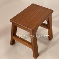 ราคา เก้าอี้ไม้สักแท้ เก้าอี้เตี้ย (งานไม้สักเก่า ) (7732925391)
