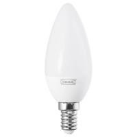 ราคา หลอดไฟ LED E14 หลอดจำปา แก้วฝ้า อีเกีย IKEA (5238939612)