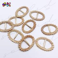 ราคา somkid หัวเข็มขัดวินเทจสีทอง ทำจากโลหะมีน้ำหนักลายฉลุทอง ทรงวงรี ทำหรับทำสาย1.5cm รอบวงนอกยาว3.5cm (23371107898)