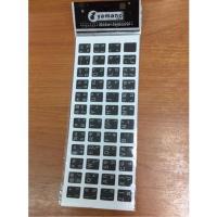 ราคา ⭐️ขายดีจริง ⭐️สติกเกอร์คีย์บอร์ดพื้นสีดำตัวหนังสือสีขาว ภาษาไทย อังกฤษ / Thai English Keyboard sticker สติ๊กเกอร์ภาษาไทย (18408229921)