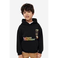 ราคา H&M(เอชแอนด์เอ็ม) เสื้อฮู้ดพิมพ์ลาย Boy Printed hoodie 1119694_10 (25441573625)