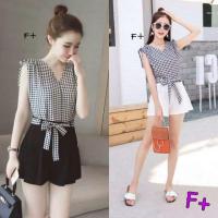 ราคา (มีกก. ขาว) งานเซต เสื้อเเขนกุดเก๋ๆ + กางเกงผ้าฮานาโกะ (53123154)