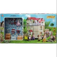 ราคา ของเล่น บ้านตุ๊กตากระต่าย3ชั้น Happy Family พร้อมอุปกรณ์ (1296698127)