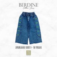 ราคา Meltz Berdine | กางเกงยีนขายาว ปักลายหิมะ แต่งริบบิ้น สีเขียว สําหรับเด็กผู้หญิง อายุ 1-12 ปี (21573750679)