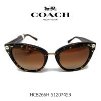 ราคา แว่นตากันแดดผู้หญิง COACH HC8266H 51207453 รุ่น Dark Tortoise Havana Brown gradient สินค้าแบรนด์เนมของแท้ 100% (10612963152)