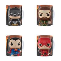 ราคา แก้ว Justice League Funko Superman, Batman, Wonder Woman, Flash, Green Lantern, Martian Manhunter, และ Hawkgirl Collage (44309341112)