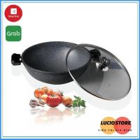 ราคา กระทะหินอ่อน Korea King 2-Handle [BRAND] ขนาด 32cm Deep Heart ด้ามจับแข็งแรง คุณภาพดี (44063532680)