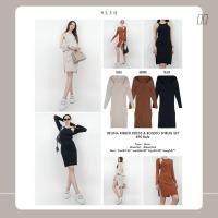 ราคา SLYQ DELINA RIBBED DRESS & BOLERO SHRUG SET เซ็ตเดรสยาวแขนกุดผ่าข้างกับเสื้อคลุมไหล่แขนยาว (19374551672)