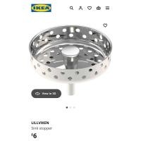 ราคา ฝาปิดท่อ ฝาตะแกรง สำหรับอ่างล้างจานอิเกีย ikea sink stopper LILLVIKEN (27379827201)