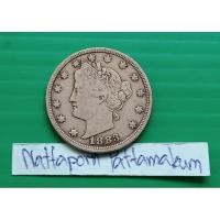 ราคา USA 5 Cents "Liberty Nickel" without "CENTS" ปี 1883 แบบไม่มีคำว่า Cents (25452641626)