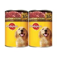 ราคา เพดดิกรี อาหารสุนัขโต รสรวมเนื้อ 5 ชนิด 700 กรัม X 2 กระป๋อง อาหารสุนัข Pedigree Dog Food Adult Beef 700 g x 2 (17175640518)