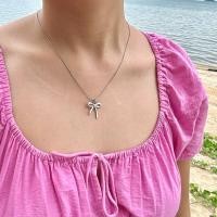 ราคา Piing me stainless steel necklace | สร้อยคอสแตนเลสพร้อมจี้โบว์✨ (พร้อมส่ง) (24254524094)