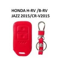 ราคา ซองหนัง ใส่กุญแจรีโมทรถยนต์ (สีแดง) HONDA HR-V / BR-V / JAZZ 2015 / CR-V 2015 (2193665189)