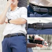 ราคา SALE‼️เข็มขัดหนังวัวซาฟเฟียโน่ 1.3" หัวเข็ม ( Saffiano leather belt 1.3" ) เข็มขัดหนังแท้ เข็มขัดผู้ชาย (2609451636)