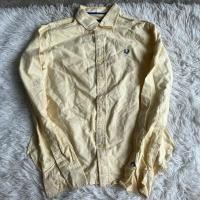 ราคา เสื้อเชิ้ด fred perry สีเหลือง ป้ายติด M ของแท้100% (26530944809)