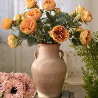 ราคา Retro แจกันดินเผา,เก่า double-eared เซรามิคหม้อดิน,HAND-made เครื่องปั้นดินเผาหยาบดอกไม้ Ware,ห้องน (27958566053)