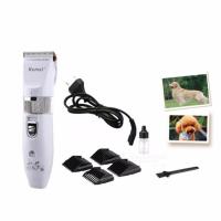 ราคา Kemei ปัตตาเลี่ยนตัดไร้สายขนสุนัขและสัตว์เลี้ยง KM-107 ใบมีดเซรามิกไททาเนี่ยม ปรับได้ 0.8-2 mm พร้อมทีรองตัด 4 ขนาด (1017260694)