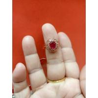 ราคา #แหวนนาคแท้เพชรล้อมพลอยทับทิม (15639216357)