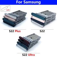 ราคา ถาดซิมสําหรับ Samsung S22 Ultra Single Dual SIM Card Slot Holder Adapter Accessories Replacement (40464440598)