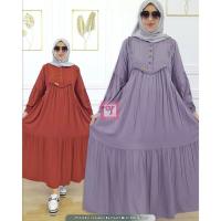 ราคา Midi Dress FAIRUZ Rayon Twill Uniqlo หนา Premium Jumbo | Yuliira FASHION Women& 39;s Busui Buttons MidiDress Gamis (25453498582)