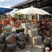 ราคา ร่มสนาม ผ้าดิบ พร้อมขาตั้ง (7113563152)