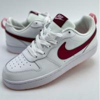 ราคา NIKE Court Borough Low 2 FP แก๊งต่ำ สีขาวแดง รองเท้าผ้าใบลำลองสำหรับผู้ชายและผู้หญิง (29331202030)