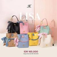 ราคา กระเป๋า Lisa Jims Honey กระเป๋าสะพายแฟชั่นเกาหลีดั้งเดิม กระเป๋าทรงถัง (42105779374)