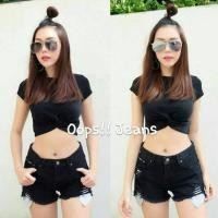 ราคา กางเกงยีนส์ขาสั้นป้ายOops!! (20567521786)