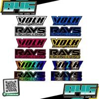 ราคา ของแท้!! สติกเกอร์ สะท้อนแสง 3M แต่งซิ่ง ลายข้างรถ ติดกระจก รถยนต์ RAYS VOLK (1485190911)