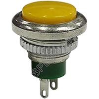 ราคา [ 2ชิ้น ] DS-312 สวิทช์กลม กดติด-ปล่อยดับ (Momentary) OFF-(ON) สีเหลือง (20871974582)