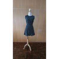 ราคา เดรสลายจุด สีดำจุดขาว (11869443848)