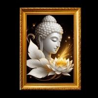 ราคา พระพุทธเจ้า พระยูไล ความสุขสงบเกิดที่ใจ ของขวัญ มงคล รูปพร้อมกรอบรูปบูชา (29163374185)