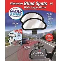 ราคา CLEAR ZONE MIRROR กระจกมองข้างมุมอับ กระจกเสริมกระจกรถมองข้าง แก้จุดบอด ลดจุดอับ (1 คู่) เห็นมุมกว้างได้ดีขึ้น 2.5 เท่า (4484098108)