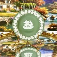 ราคา Wedgwood Jasperware Sage Green Trinket Dish จาน 4.5 นิ้ว (27256119067)