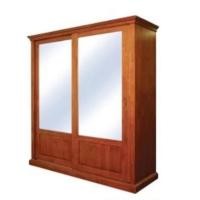 ราคา ตู้เสื้อผ้าไม้จริงยางพารา บานสไลด์ (13685223094)