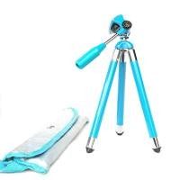 ราคา ขาตั้งกล้อง Tripod ยี่ห้อ King ขนาดสูง 25-97cmสภาพดี vintage สีฟ้า (24567199656)