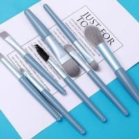 ราคา Make Up + Pouch / Blue Travel Brush Set แพ็คเกจเครื่องมือแต่งหน้า (27240408832)