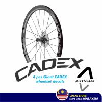 ราคา 4 ชิ้น CADEX ชุดล้อสติกเกอร์ขี่จักรยานสติ๊กเกอร์สําหรับ 40 ถึง 50 มม.โปรไฟล์สูง 700c ขอบจักรยานเสือหมอบ (23068911485)