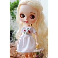 ราคา Blythe ชุดตุ๊กตา ชุดตุ๊กตาบลายธ์ ชุดกระโปรง เดรสสีขาว ปักลายเห็ด #บลายธ์ #ชุดตุ๊กตา (5646931995)