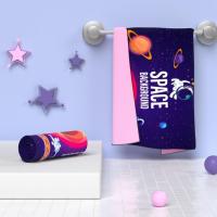 ราคา Mizuno เด็กชายและเด็กหญิงแห้งเร็วสำหรับเด็กว่ายน้ำน้ำพุร้อนดูดซับป้องกันแสงแดดสี่ฤดูผ้าเช็ดตัวชายหา (26965364749)