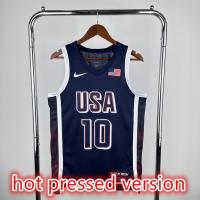 ราคา 2024 NBA Jersey รุ่นกดร้อน Paris Olympic USA #10 เสื้อบาสเก็ตบอล TATUM (27009264916)
