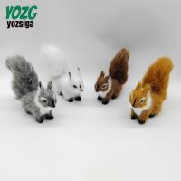 ราคา ตุ๊กตากระรอกประดิษฐ์ตุ๊กตาจิ๋วจําลองตุ๊กตาสัตว์ปลอมตาราง Decora (43406990820)