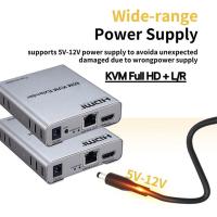 ราคา KVM Extender 4K 60M และ 120M กล่องเพิ่มความยาวสายสัญญาณ HDMI เม้าส์และคีย์บอร์ด แบบความเสถียรและคุณภาพสูง (23117010338)