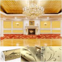 ราคา วอลเปเปอร์ติดผนังลายใบไม้ขด สีทอง (ไม่มีกาวในตัว) (7087089210)