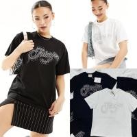 ราคา ♥︎ งานป้าย VALEN BASIC STORE เสื้อยืดแบรนด์ดัง ดีเทลติดเพชรคริสตัล สวยดูแพงมาก (25519493718)