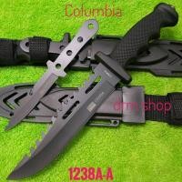 ราคา อุปกรณ์เดินป่า มีด มีดพก มีดเดินป่า มีดพกใบตาย Columbia รุ่น 1238A-A USA ใบดำมีมีดปา (24519862868)