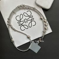 ราคา โทรศัพท์มือถือแขวนโซ่ Messenger ยาวขนาดเงินลูกปัด Love Niche High-End แฟชั่น Universal โทรศัพท์มือถือแขวนโซ่ (42554041236)