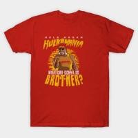 ราคา เสื้อยืด Vintage Hulk Hogan Hulkamania Whatcha Gonna Do Brother T-Shirt แท้ Cotton 100% แห้งเร็ว (41817538469)