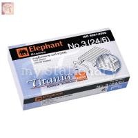 ราคา Elephant ลวดเย็บกระดาษ ตราช้าง ไททาเนีย No.3 (24/6) (14763815371)