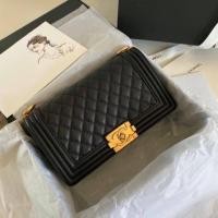 ราคา CHANEL Boy 10 Black Caviar Skin หนังแท้% (5735025068)